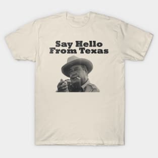 retro say hello from texas T-Shirt